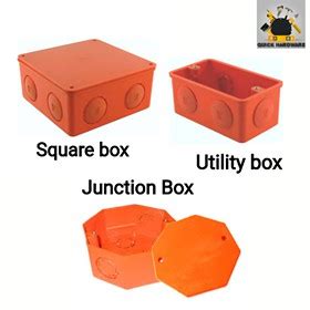 blue junction box|junction box and utility difference.